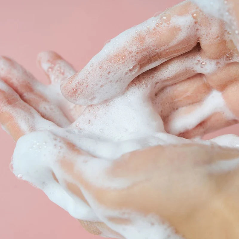 SKIN1004 Poremizing Deep Cleansing Foam pink salt texture
Best deep cleanser for enlarged pores and oily skin