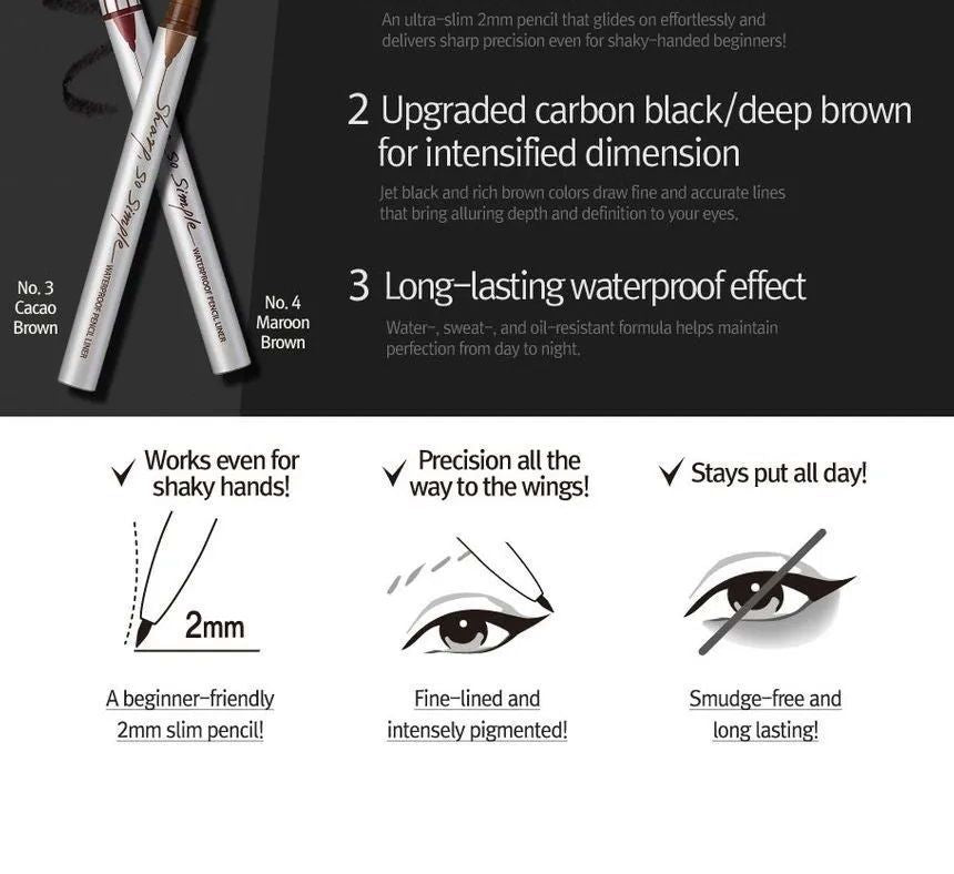 [CLIO] Sharp, So Simple, Waterproof Pencil Liner