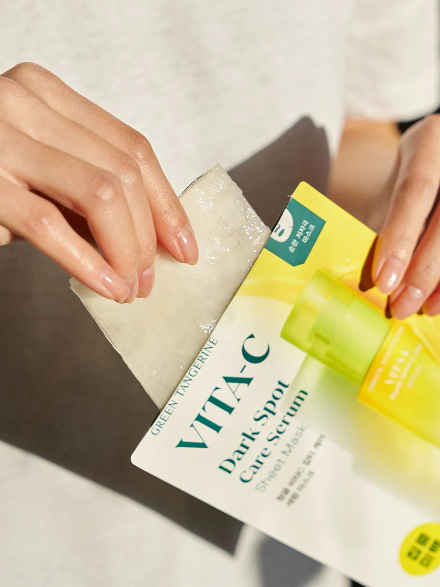 [GOODAL] Green Tangerine Vita C Dark Spot Care Serum Mask Set