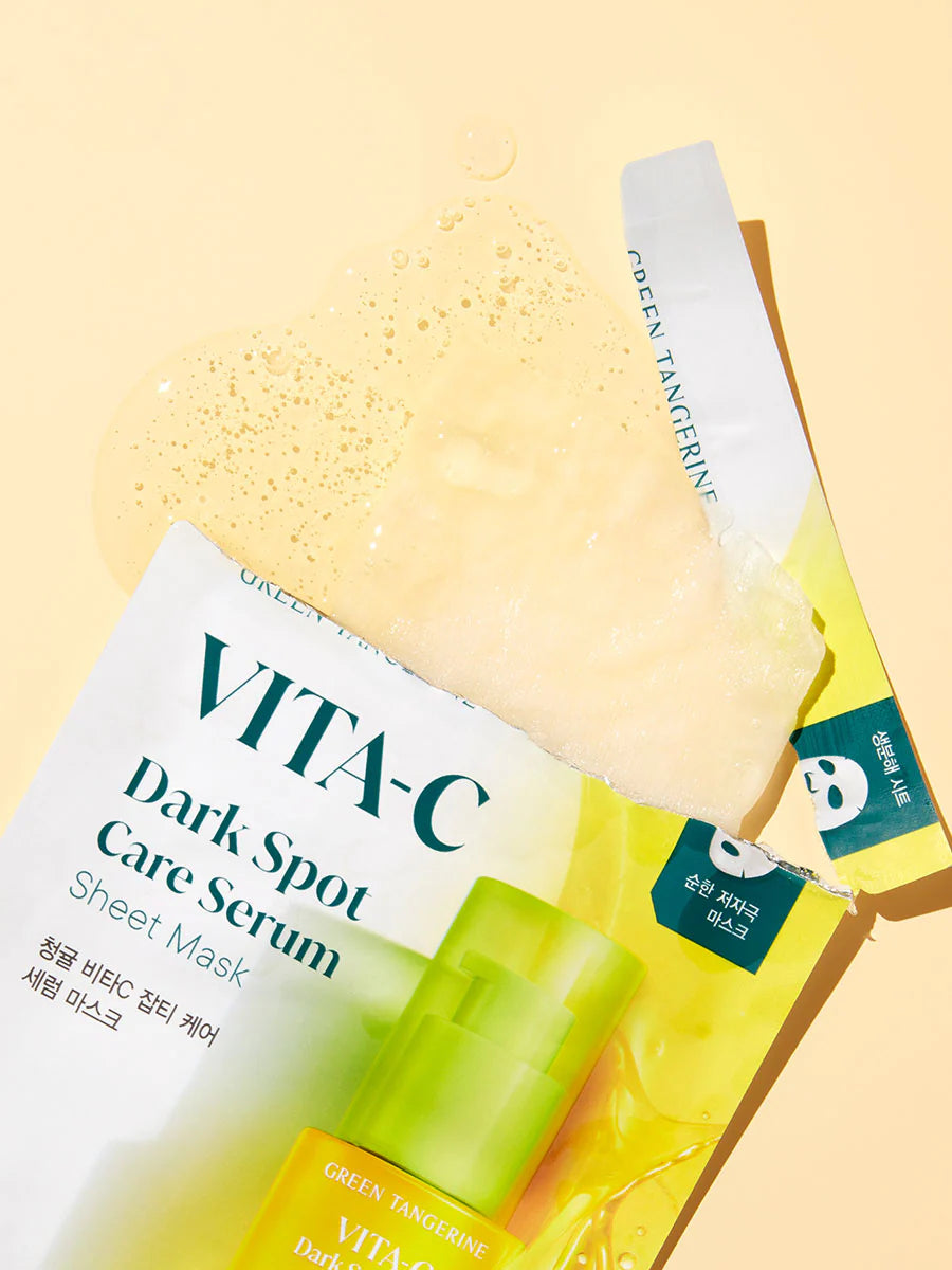 [GOODAL] Green Tangerine Vita C Dark Spot Care Serum Mask Set