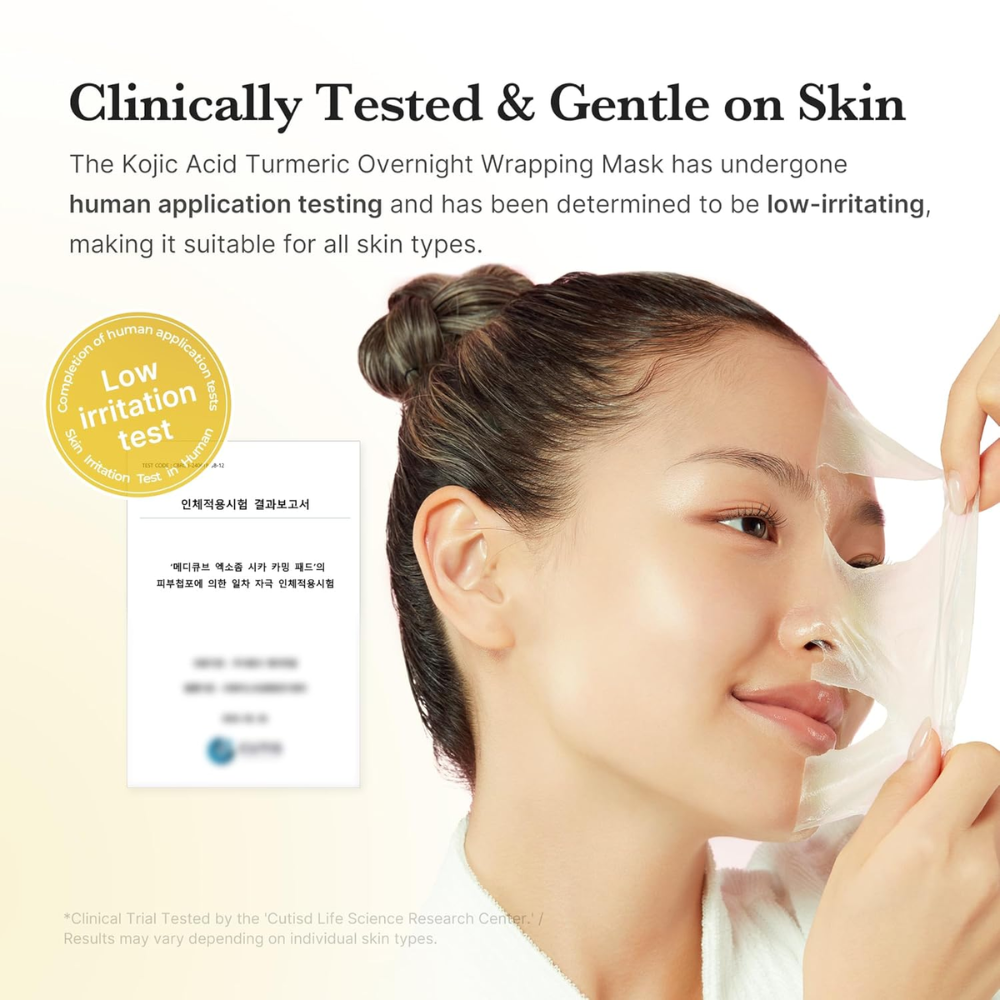 [MEDICUBE] Kojic Acid Turmeric Night Wrapping Mask