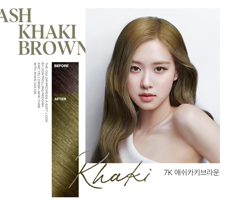 [MISE EN SCENE] Hello Bubble Hair Foam Color - Ash Khaki 7K