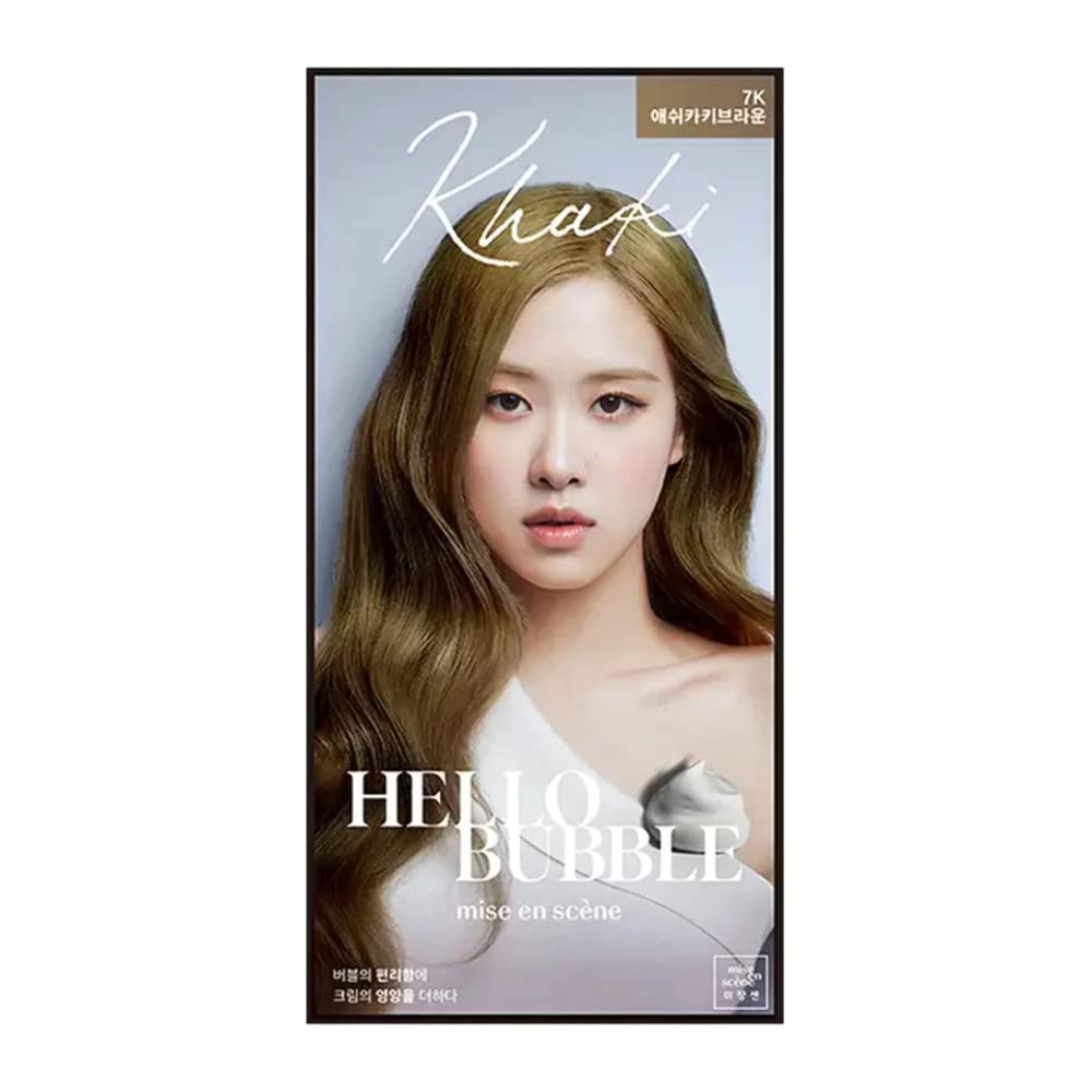 [MISE EN SCENE] Hello Bubble Hair Foam Color - Ash Khaki 7K