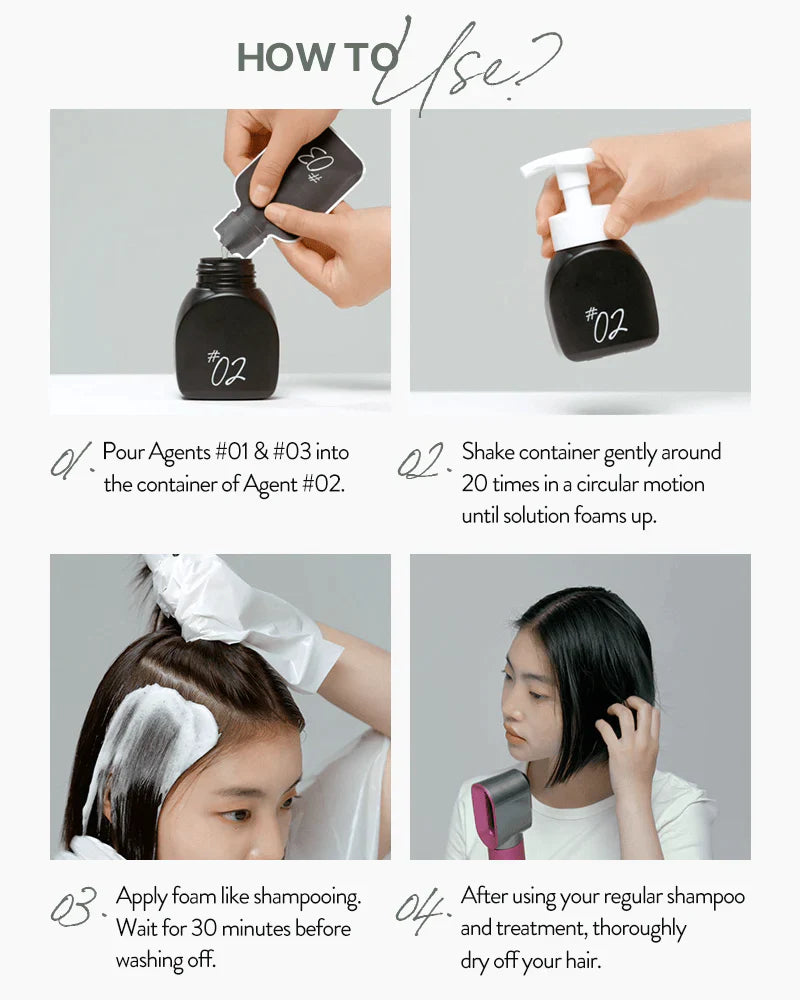 [MISE EN SCENE] Hello Bubble Hair Foam Color -  Ash Taupe Gray 7A
