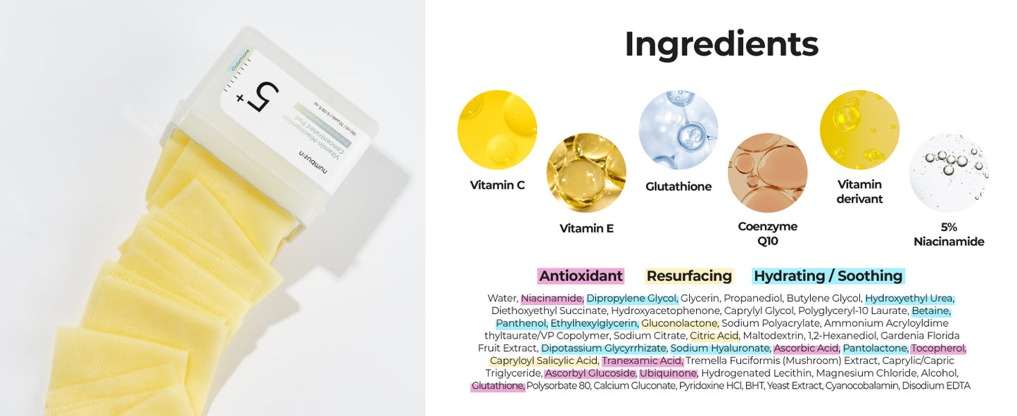 [NUMBUZIN] No.5 Vitamin-Niacinamide Concentrated Pad
