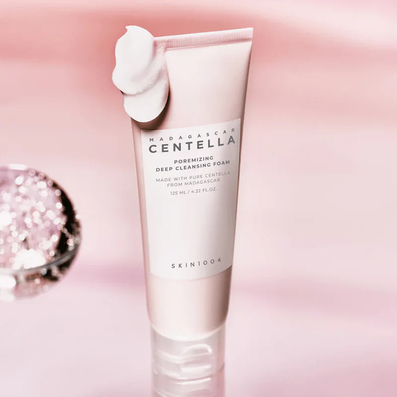 SKIN1004 Poremizing Deep Cleansing Foam pink salt texture

Best deep cleanser for enlarged pores and oily skin