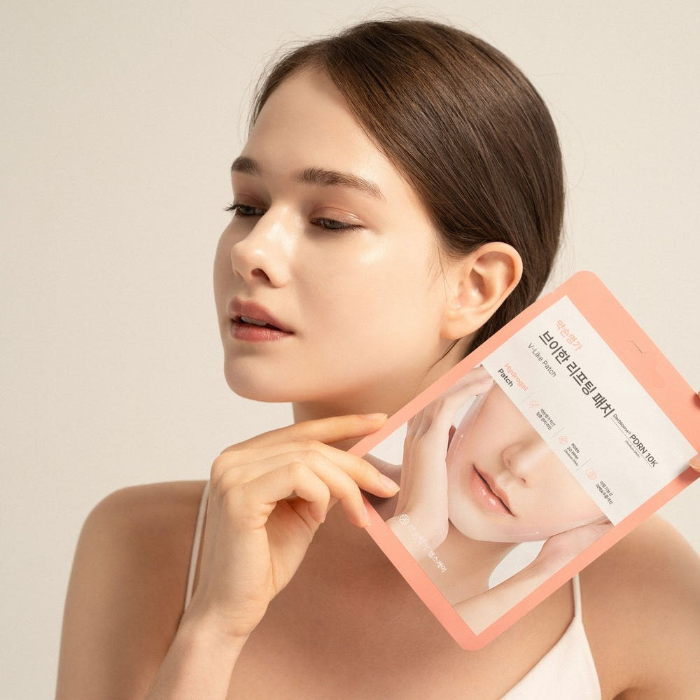 [YAKSONMYEONGGA] V-Line Lifting Patch for Chin & Jawline - Whitening, PDRN, Anti-Wrinkle